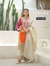 Saanvi By Afsana Chinon With Embroidery Suits Suppliers In India